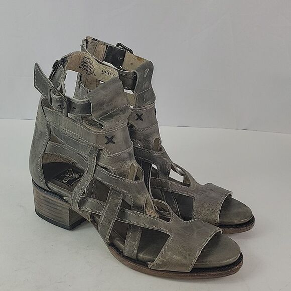 Freebird By Steven Gazelle Stone Gladiator Leather Women's Sandals - Picture 7 of 15